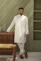 Classic White Eastern Suit