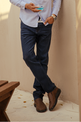 Dark Blue Denim Jeans